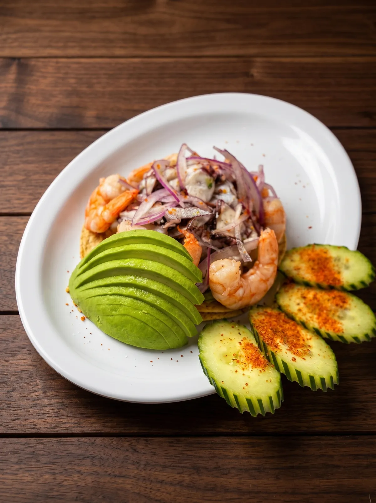 Tostada de aguachile